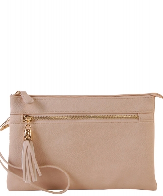 2 Compartments Messager Bag Designer WU021 NUDE